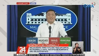 No need to conduct background check on Pharmally execs, says Palace | 24 Oras