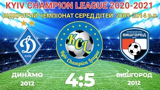 KCL 2020-2021 Динамо - Вишгород 4:5 2012