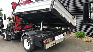 Vidéo Isuzu 150 cv tribenne grue