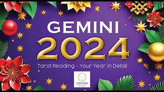 GEMINI 2024 Your year in detail. All aspects covered. #livetarotreading #zodiac #tarotcards