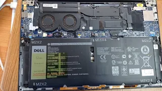 Dell xps 13 7390 disassembly battery, m.2, SSD upgrade