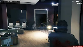 GTA V PONSONBYS Cloth Store Shootout + Six Star Wanted Level Escaped(RDE 3.1.7)