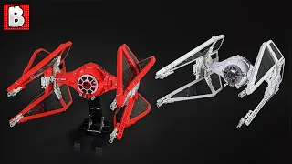 LEGO TIE Interceptor & Emperor's Royal Guard Red TIE Interceptor Custom Star Wars Build!