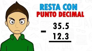 RESTAS CON PUNTO DECIMAL Super facil - Restas con punto decimal para principiantes