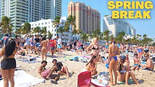 Spring Break 2023 4K VIRTUAL WALK Fort Lauderdale Beach, FL