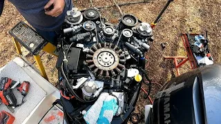 How to change a timing belt on the 4.2l Yamaha 225 250 300 HP