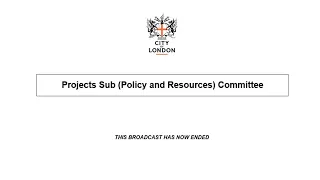 Projects Sub Committee - 21/10/2020