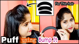 Perfect PUFF with BUMP IT for Thin Hair | How to use Puff Maker | Puff Hairstyles | It's me Jayeeta