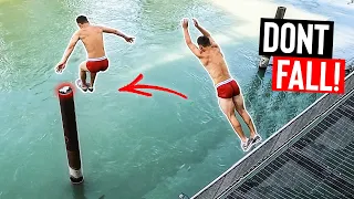 EXTREME JUMPS over WILD WATER! 💦 | Bridge Jumping, Ropeswing and more.. | (Parkour Waterchallenges)