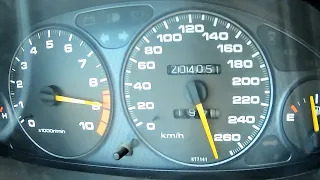 900HP Honda Integra Type R vtec Turbo - Acceleration 0-285 - vtec kicked in