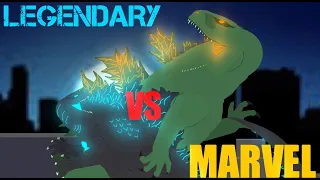 Legendary Godzilla VS Marvel Godzilla! (SHORT ANIMATION)