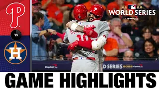 Phillies vs. Astros World Series Game 1 Highlights (10/28/22) | MLB Highlights