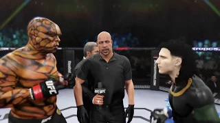 Thing vs. Loki (EA sports UFC 2) - CPU vs. CPU - Crazy UFC 👊🤪