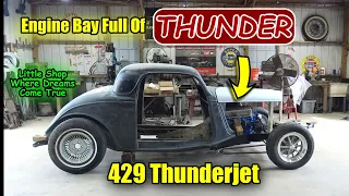 34 Ford Coupe 429 Engine Test Fit