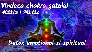 Vindeca chakra gatului 💙 Detox emotional si spiritual 💙 432Hz + 741Hz  💙