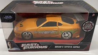 BRIAN'S TOYOTA SUPRA JADA TOYS 1/24 SCALE