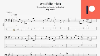 boy pablo - wachito rico (bass tab)