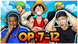 FIRST TIME Reacting to ONE PIECE Openings 7-12 (PART 2)