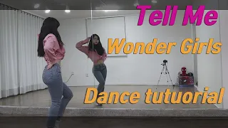 [Tutorial]]원더걸스(Wonder Girls) 'Tell Me' 안무 배우기 Dance Tutorial Mirror Mode