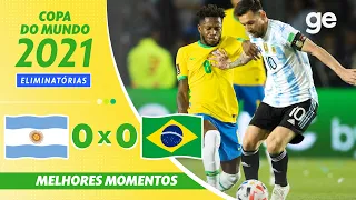 ARGENTINA 0 X 0 BRASIL | MELHORES MOMENTOS | 14ª RODADA ELIMINATÓRIAS DA COPA | ge.globo