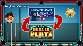 LONDON to BERLIN with BEGINNER CUE only on a Level 596 Account - 8 Ball Pool Gaming With K