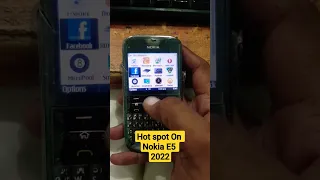 Hot spot On Nokia E5 #nokia 2022
