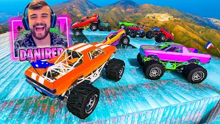 SI CAES PIERDES! EL SUELO ES HIELO DESLIZANTE!! MUCHAS RISAS! - GTA 5 ONLINE