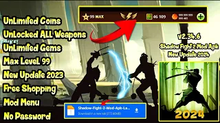 Shadow Fight 2 Mod Apk 2.34.6 Latest Version 2024 - Unlimited Money, Max Level, & Unlock All Weapons