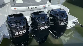 Cruisers Yachts 42 GLS OB at Palm Beach Boat Show