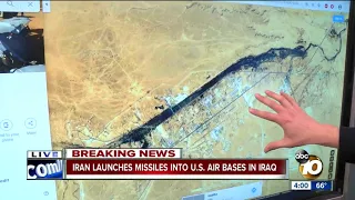 Iran launches missiles into U.S. air base in Iraq
