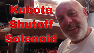 Kubota shutoff solenoid || remove and repair