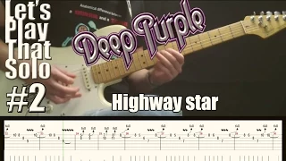 LSPTS#2: Highway star (Deep purple) - guitar solo cover