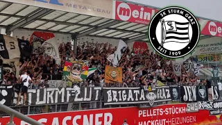 Sturm Graz Ultras am 6.8.2022 in Ried