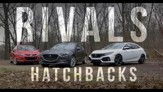 Rivals: Honda Civic, Chevy Cruze and Mazda 3 battle for affordable hatchback supremacy