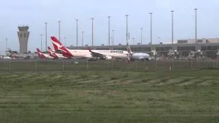 Qantas A330-200 VH-EBI Sunrise Landing at Adelaide Airport