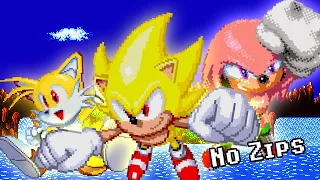 [TAS] Sonic Classic Heroes as Team Super Sonic "no zips" speedrun in 26:52.15