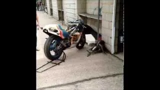 MotoGP - Silverstone - Friday Practice - Around the Pits 1984.