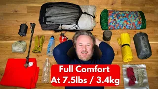 Full Comfort, Min Weight: My 7.5lbs/3.4kg of Hiking Gear 2024 w/Budget Ideas