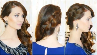 Peinado elegante de fiesta/ocasiones especiales. Elegant and Easy Hairstyle for parties| Lizy P