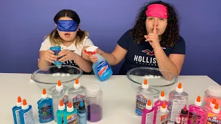 Mary CHEATED!!! Blindfolded Slime Challenge!