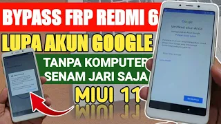 Cara Bypass Frp Redmi 6 Lupa Akun Google Tanpa Komputer pasti work