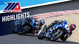 MotoAmerica Medallia Superbike Race 2 Highlights at Laguna Seca 2023