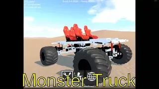 Monster Truck with All Wheel Steering - GearBlocks