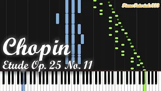 Chopin - Etude Op. 25 No. 11: Winter Wind (Piano Tutorial) [Synthesia]