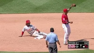 PHI@WSH: Harper fields, throws to second for forceout