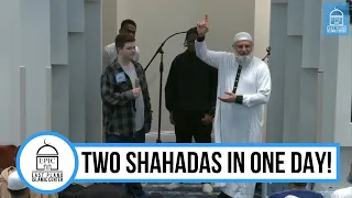 TWO Shahadas! One after the Other! | EPIC Ramadan Shahada | Ustadh Mohamad Baajour