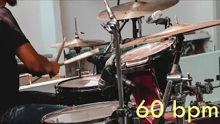 60 Bpm Drum Track Batería - Groove Beat Sixteenth notes