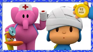 💊  POCOYO AND NINA - The Child Is Sick [92 min] | ANIMATED CARTOON for Children | FULL episodes