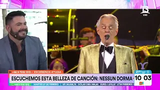 Priscilla Vargas se emocionó hasta las lágrimas con el show de Andrea Bocelli|  Tu Día | Canal 13