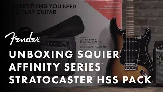 Unboxing The Squier Affinity HSS Stratocaster Pack | Fender